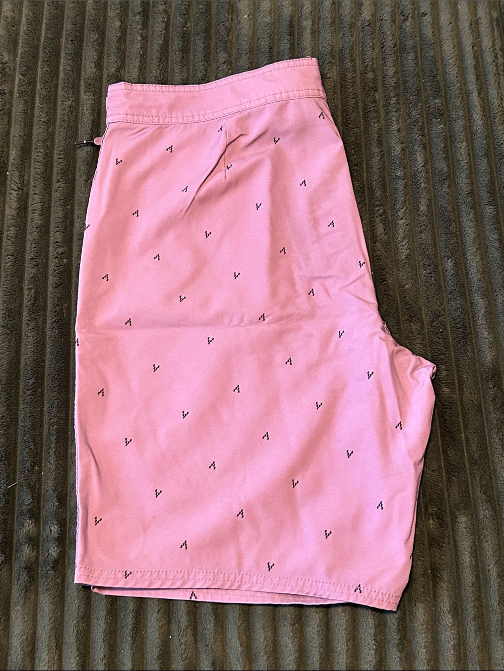 RVCA Men’s Pink Boardshorts with Micro V Print